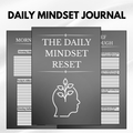 Daily Mindset Journal PDF PNG | Positive Thinking & Self-Growth Journal | Daily Reflection & Motivation Pages | Instant Download