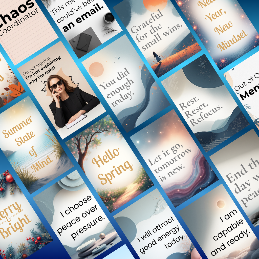 39 Motivational Messages Affirmations PDF PNG | Inspirational Quote Card Deck | Positive Mindset Manifestation Toolkit | Daily Routine Art
