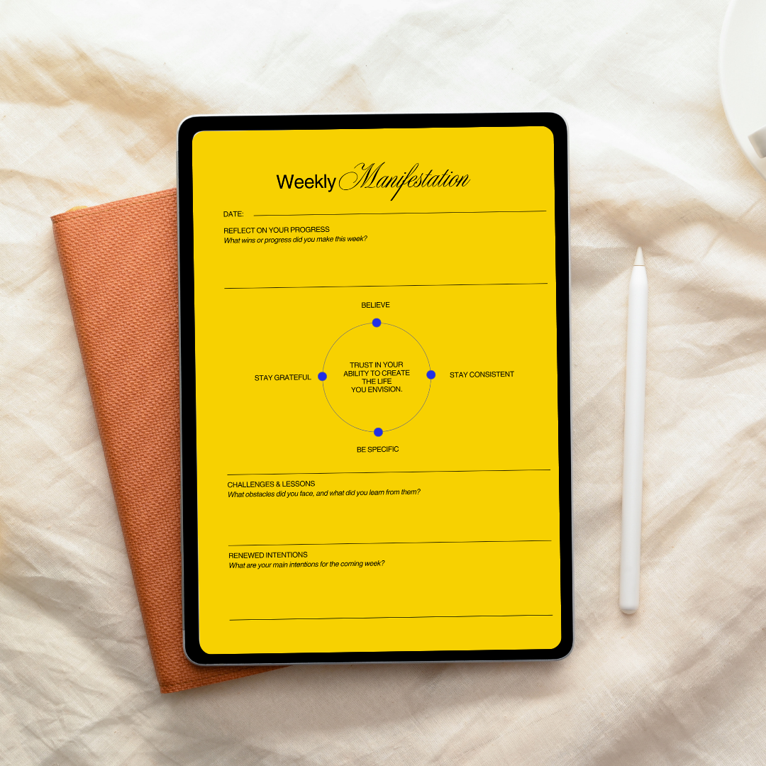 Manifestation Board PDF PNG | Vision Board & Law of Attraction Planner | Goal Visualization & Mindset Tool | Instant Download
