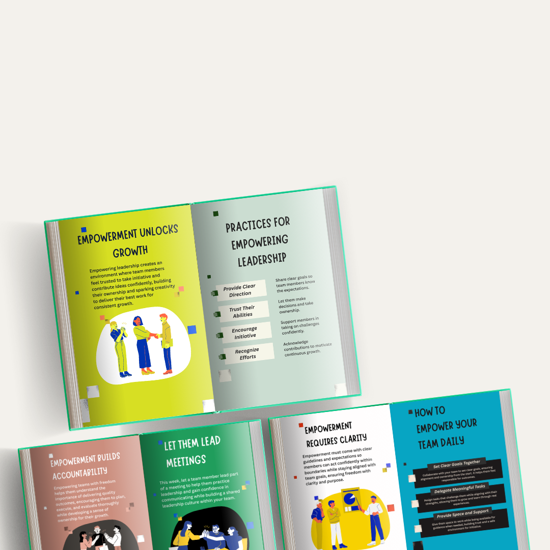 Empowering Leadership Book Guide PDF PNG | Professional Management Workbook | Executive Development Study Tool | Team Leadership Summary Log