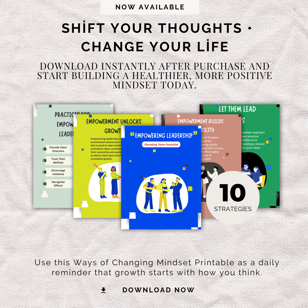 Empowering Leadership Book Guide PDF PNG | Professional Management Workbook | Executive Development Study Tool | Team Leadership Summary Log