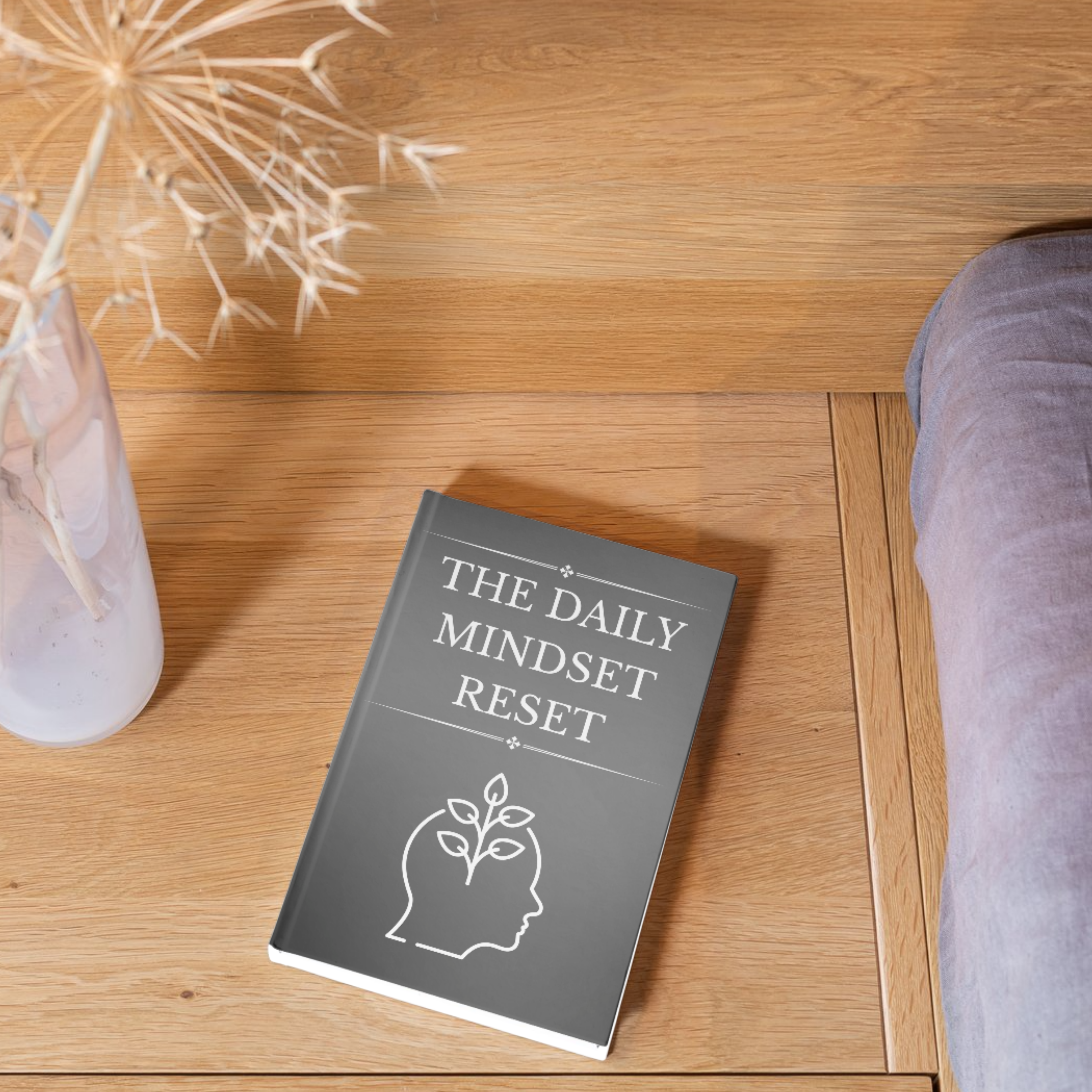 Daily Mindset Journal PDF PNG | Positive Thinking & Self-Growth Journal | Daily Reflection & Motivation Pages | Instant Download